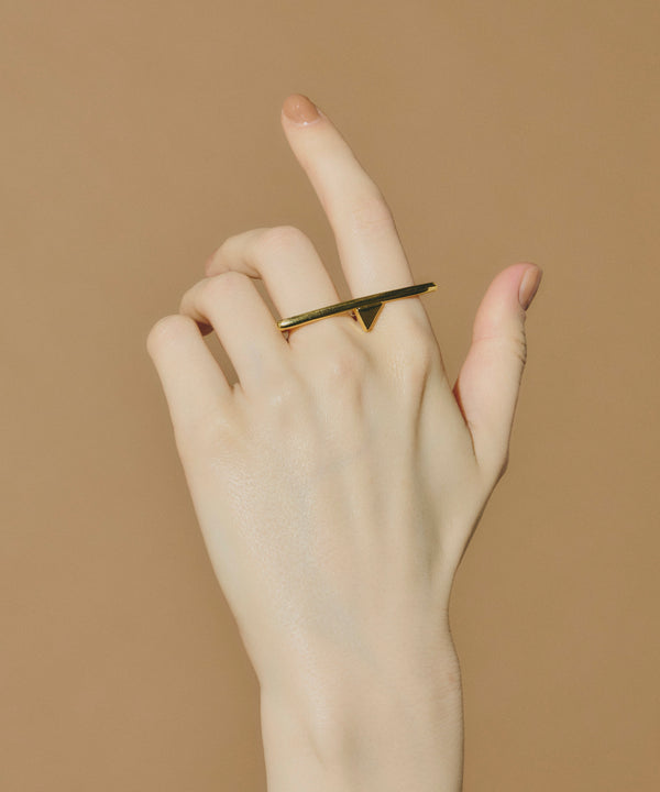 【loni】Triangle Double Ring