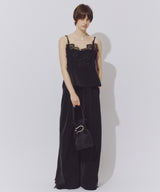 【予約】モチーフレース×サテンキャミ