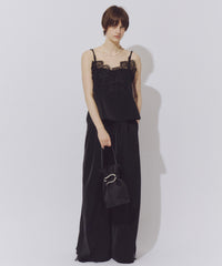 【予約】モチーフレース×サテンキャミ