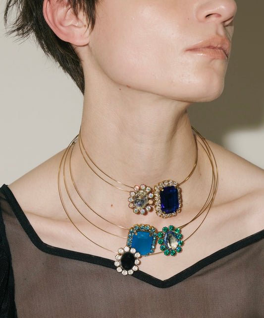 bijou stone choker