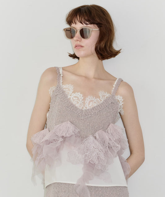 【予約】【TEN by LA BELLE ETUDE】Lily manyモチーフニットビスチェ