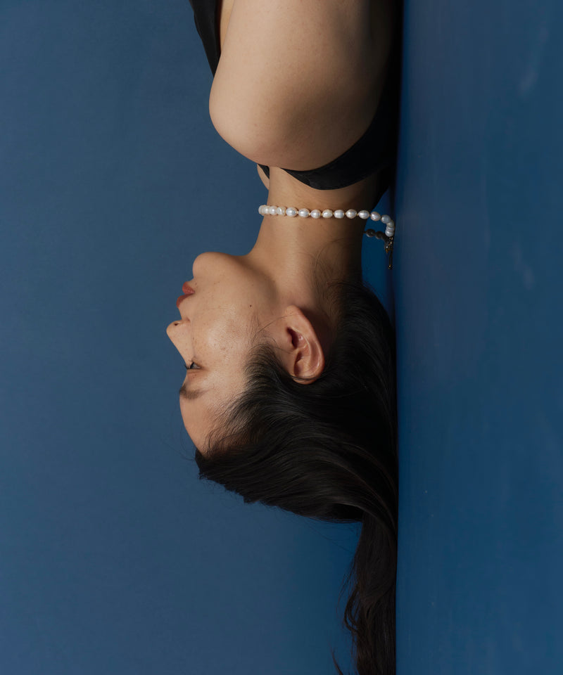 【予約】【loni】Metal Mix Pearl Necklace