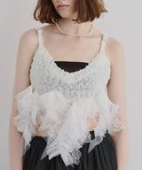 【予約】【TEN by LA BELLE ETUDE】Lily manyモチーフニットビスチェ