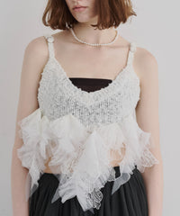 【予約】【TEN by LA BELLE ETUDE】Lily manyモチーフニットビスチェ