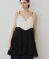 【予約】モチーフレースAラインキャミチュニック