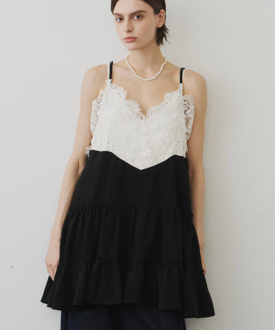 モチーフレースAラインキャミチュニック