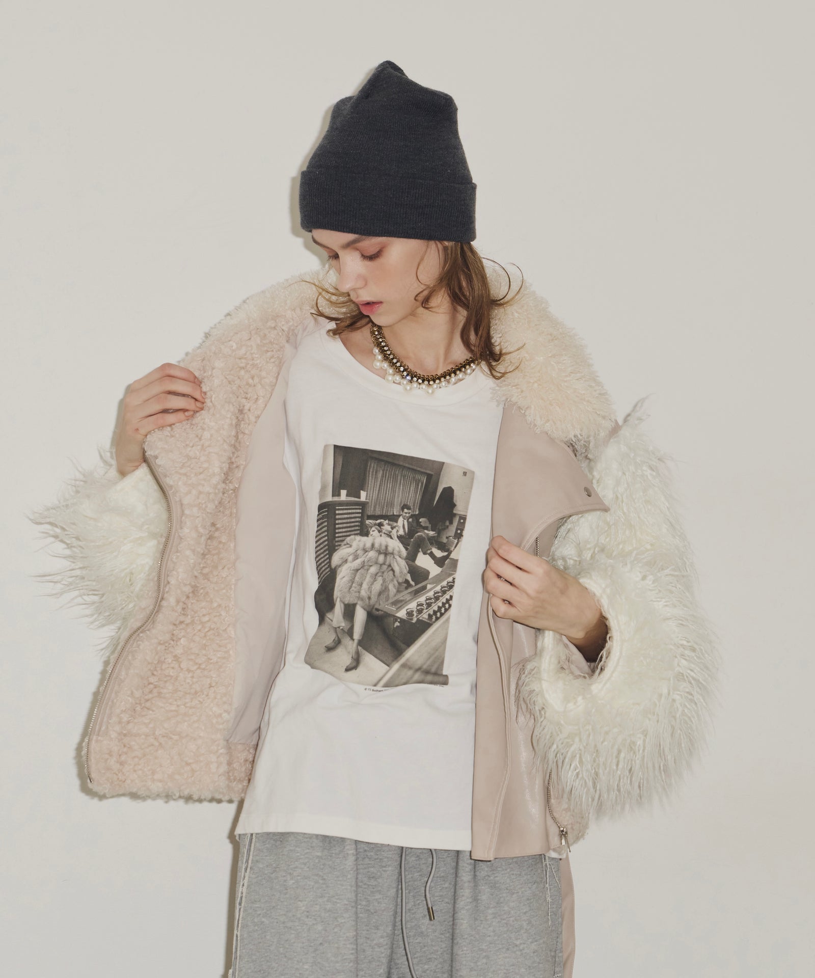 ボリュームファーライダースジャケット 異素材ボリュームファーライダースジャケット – LA BELLE ETUDE