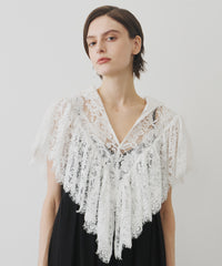 【一部カラー予約】2WAY vintage調モチーフレースつけ衿