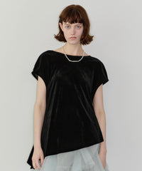【予約開始待ち】2wayシアーベロアアシンメトリーTOPS