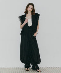 【一部カラー予約】【J1U by LA BELLE ETUDE】裾レースチュールバルーンパンツ