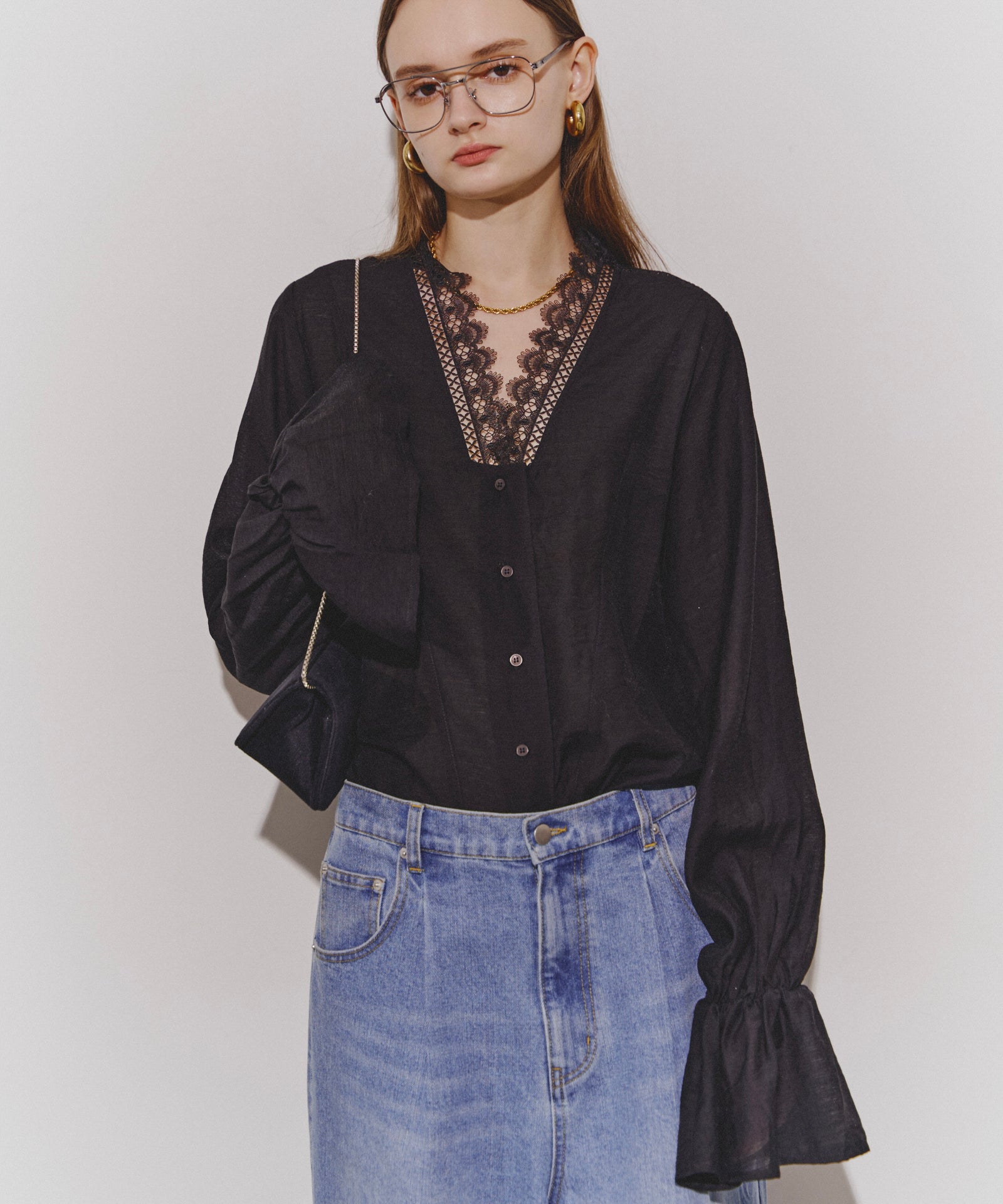 yae ブラウス Lace blouse Lace blouse / レースブラウス（シャツ/ブラウス）｜yae（ヤエ