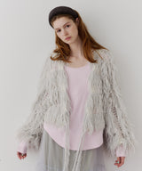 【J1U by LA BELLE ETUDE】2WAYループフェザー×かぎあみニット