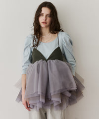 【予約開始待ち】ギャザーパフショートスリーブカットソー