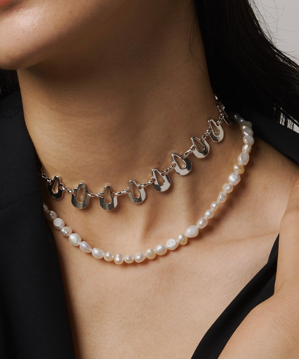 【loni】Simple Pearl Necklace