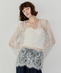 2WAY総レースVネックオーバーTOPS