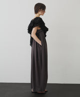 【予約】レースVネックギャザーフリルつけ衿