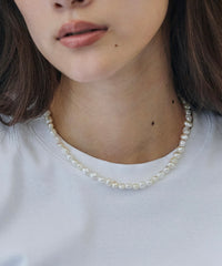 【予約】【loni】Simple Pearl Necklace