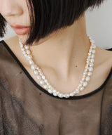【loni】Simple Pearl Necklace