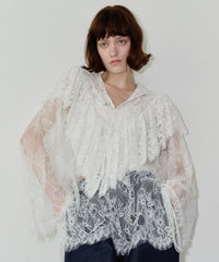 【予約】2WAY vintage調モチーフレースつけ衿