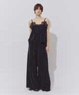 【予約】モチーフレース×サテンキャミ