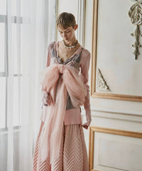 バックスリットリブカーディガン