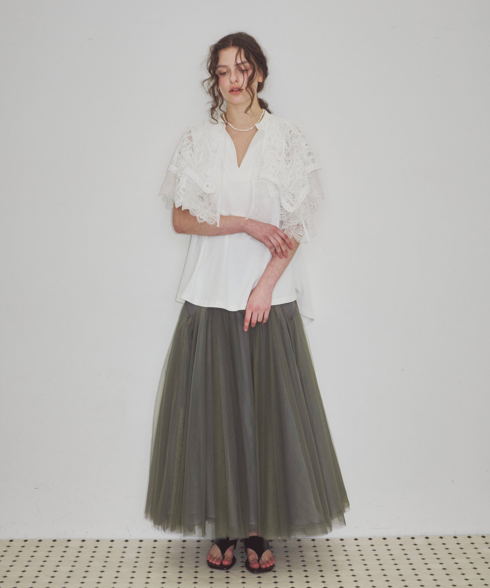 TEN by LA BELLE ETUDE】モチーフレースカラースキッパートップス – LA