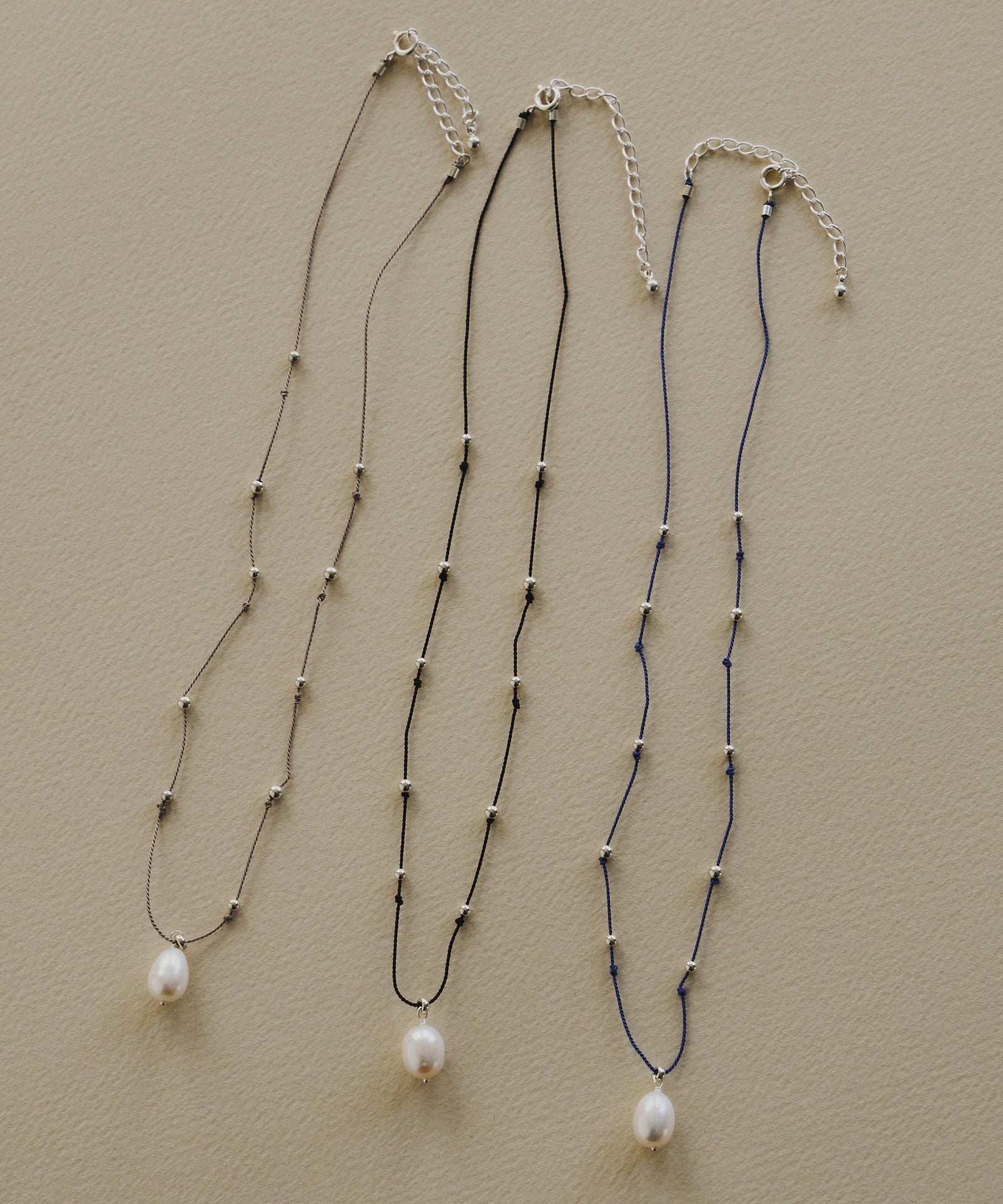 anukeSilkcord x Pearl Necklace