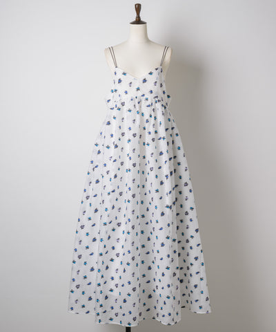 【再入荷】【J1U by LA BELLE ETUDE】シアーフラワージャガードボリュームキャミワンピース