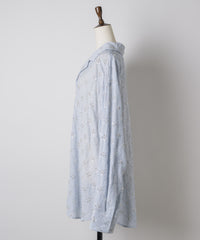 【予約開始待ち】楊柳ストライプビーズ刺繍シャツ