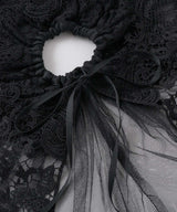 【予約開始待ち】モチーフレース×チュールBIGシュシュ