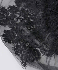 【予約開始待ち】モチーフレース×チュールBIGシュシュ