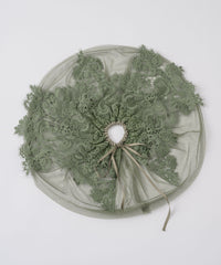 【予約開始待ち】モチーフレース×チュールBIGシュシュ