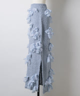 【予約10%OFF】【J1U by LA BELLE ETUDE】メニーリボンニットIラインスカートⅡ