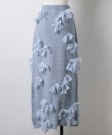 【予約10%OFF】【J1U by LA BELLE ETUDE】メニーリボンニットIラインスカートⅡ