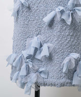 【予約10%OFF】【J1U by LA BELLE ETUDE】メニーリボンニットIラインスカートⅡ