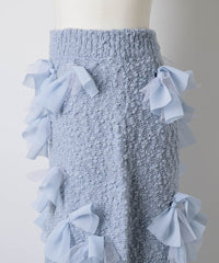 【予約10%OFF】【J1U by LA BELLE ETUDE】メニーリボンニットIラインスカートⅡ