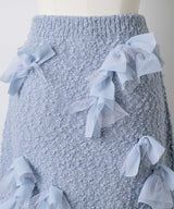 【予約10%OFF】【J1U by LA BELLE ETUDE】メニーリボンニットIラインスカートⅡ