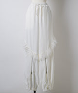 【予約】【J1U by LA BELLE ETUDE】フロント裾ZIPチュールフリルデザインパンツ