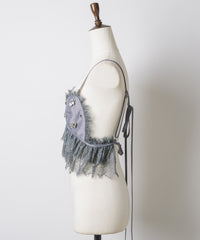 【予約10%OFF】【J1U by LA BELLE ETUDE】ビジュ×レースビスチェ