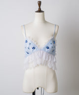 【予約10%OFF】【J1U by LA BELLE ETUDE】ビジュ×レースビスチェ