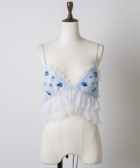 【予約10%OFF】【J1U by LA BELLE ETUDE】ビジュ×レースビスチェ