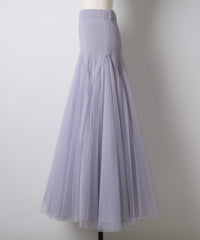 【予約開始待ち】2WAYリブスーパーボリュームチュールスカート