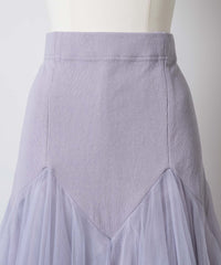 【予約開始待ち】2WAYリブスーパーボリュームチュールスカート