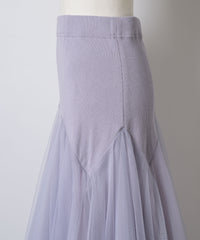 【予約開始待ち】2WAYリブスーパーボリュームチュールスカート