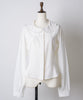 【GIUNON】round collar frill shirt / ラウンドカラーフリルシャツ