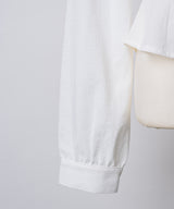 【GIUNON】round collar frill shirt / ラウンドカラーフリルシャツ