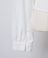 【GIUNON】round collar frill shirt / ラウンドカラーフリルシャツ