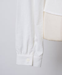 【GIUNON】round collar frill shirt / ラウンドカラーフリルシャツ