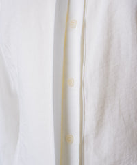 【GIUNON】round collar frill shirt / ラウンドカラーフリルシャツ