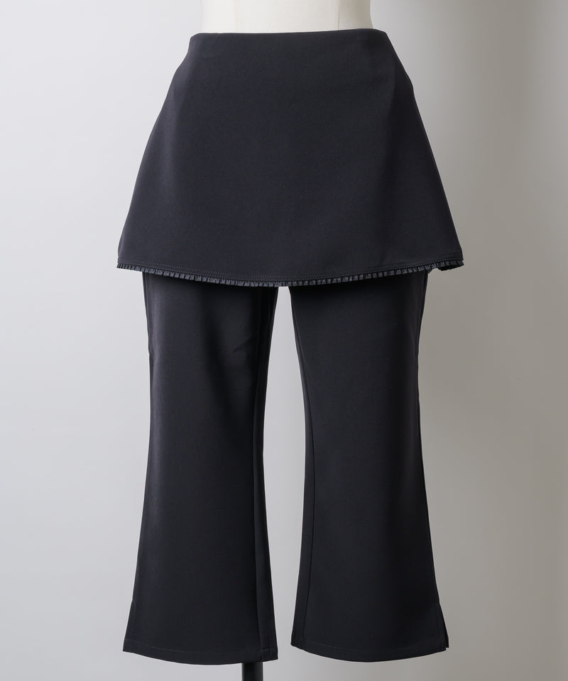 GIUNON】layerd frill capri pants / レイヤードフリルカプリパンツ